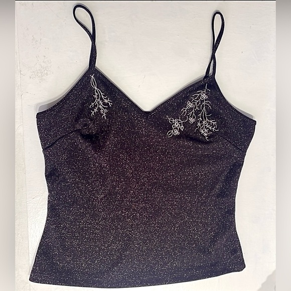 Y2K Shimmery Purple Top Cami L Women’s Vintage 2000’s Party - Picture 1 of 8